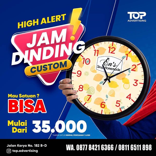 Jam Dinding Custom