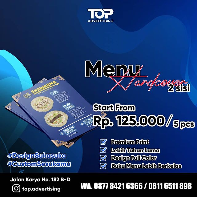 Menu Hardcover