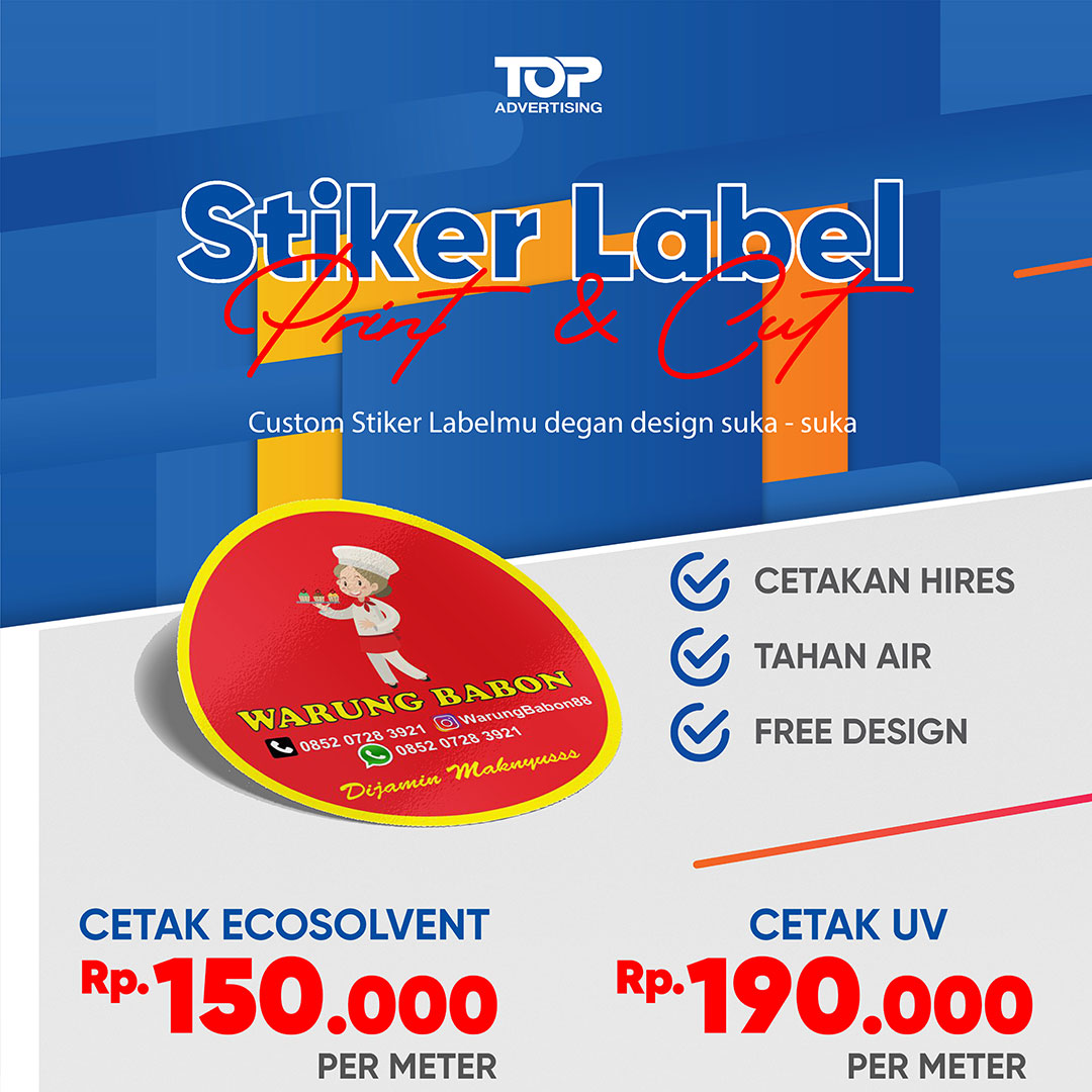 Stiker Label Makanan