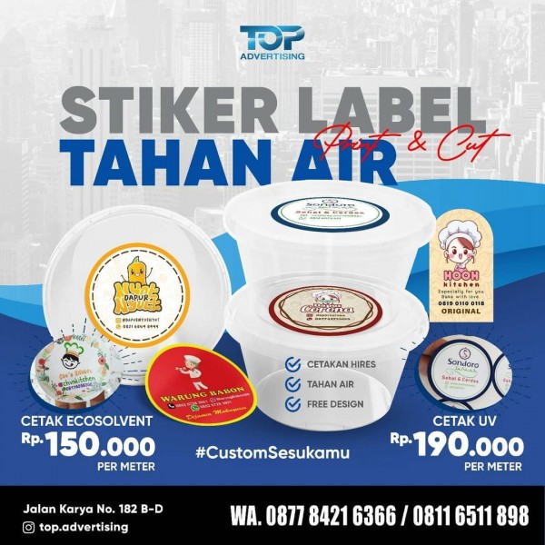 Stiker Label Makanan